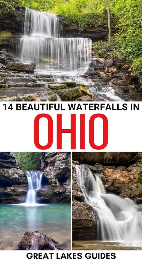 Are you looking for the best Ohio waterfalls for your upcoming trip around the state? These waterfalls in Ohio have you covered - click to learn more! | Things to do in Ohio | Waterfalls in OH | OH waterfalls | Waterfall hikes in Ohio | Ohio waterfall hikes | What to do in Ohio | Waterfalls near Cleveland | Cuyahoga Valley National Park waterfalls | Waterfalls near Cincinnati | Waterfalls near Columbus | Waterfalls near Dayton | Hocking Hills waterfalls